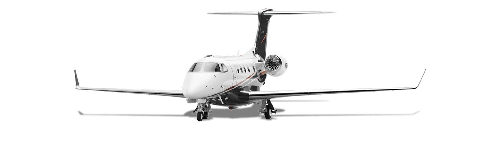 Cessna Citation - light jet with white, black paint.